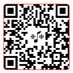 A QR code square sitting in the gap between two stanzas.