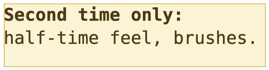 A framed text box with a bold first line, floating over the chart.